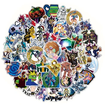 10/30/50pcs/pak Yu-Gi-Oh! Anime Cartoon Lipdukus Automobiliams, Motociklams, Vandens puodeliai Vaikų žaislas Decal Bagažo Kompiuteriai Lipdukas